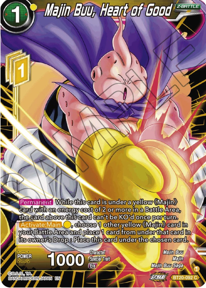 Majin Buu, Corazón del bien (BT20-092) [Poder absorbido] 