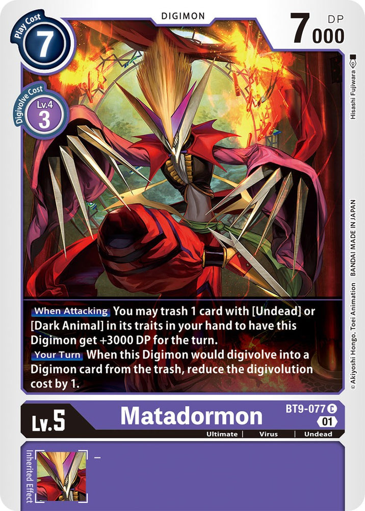 Matadormon [BT9-077] [Registro X] 
