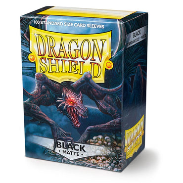 Dragon Shield: Fundas estándar de 100 ct - Negro (Mate) 