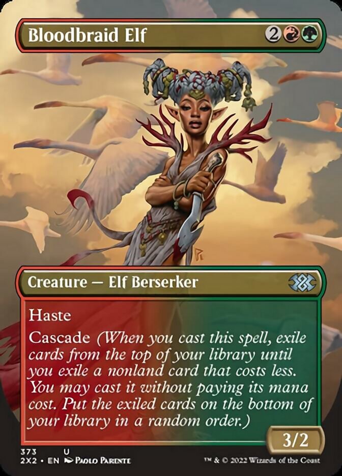 Bloodbraid Elf (arte alternativo sin fronteras) [Double Masters 2022] 