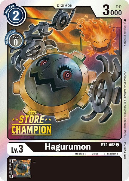 Hagurumon [BT2-052] (Campeón de la tienda) [Lanzamiento de promociones especiales de refuerzo] 