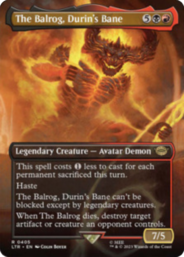 El Balrog, la perdición de Durin (arte alternativo sin fronteras) [El Señor de los Anillos: Cuentos de la Tierra Media] 