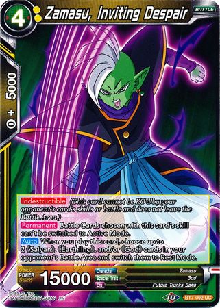 Zamasu, Invitando a la desesperación (BT7-092) [Asalto de los Saiyajin] 