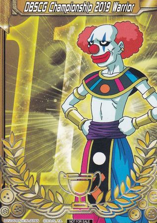 Guerrero del Campeonato DBSCG 2019 (Tarjeta de Mérito) - Universo 11 "Belmod" (11) [Tarjetas de Promoción del Torneo] 