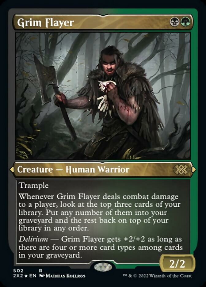 Grim Flayer (grabado en lámina) [Double Masters 2022] 