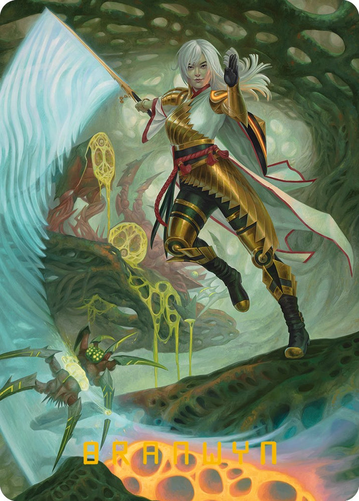 Tarjeta de arte The Eternal Wanderer (firma estampada en oro) [Phyrexia: All Will Be One Art Series] 