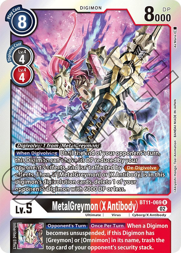 MetalGreymon (Anticuerpo X) [BT11-069] [Fase dimensional] 