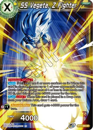SS Vegeta, Caza Z (BT17-084) [Ultimate Squad] 