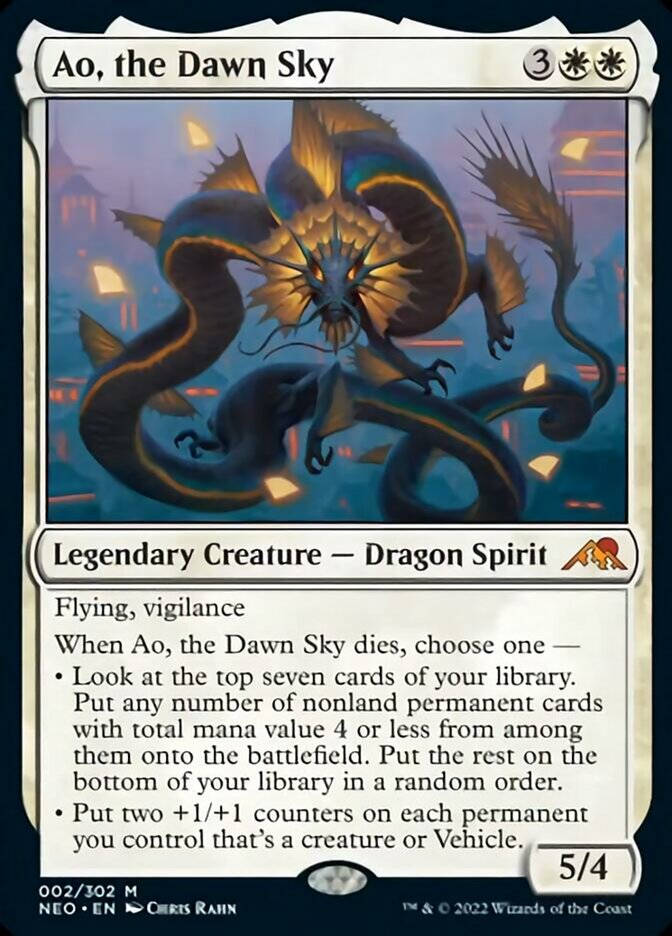 Ao, el cielo del amanecer [Kamigawa: Dinastía de neón] 