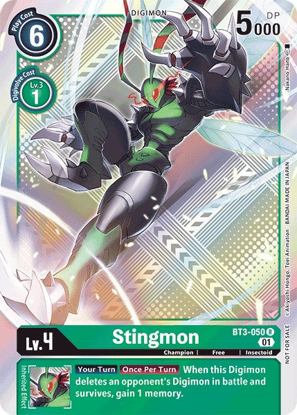 Stingmon [BT3-050] (Paquete de torneo oficial Vol.4) [Lanzamiento de promociones especiales de refuerzo] 