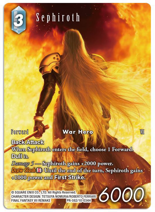 Sephiroth (arte completo) [Tarjetas promocionales de Opus X] 