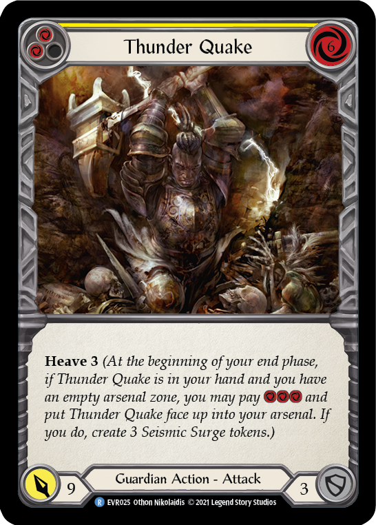 Thunder Quake (Amarillo) [EVR025] (Everfest) 1.a edición Normal 