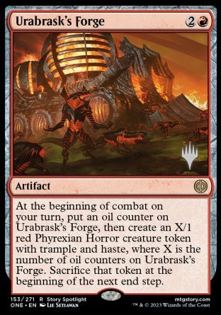Forja de Urabrask (paquete promocional) [Phyrexia: promociones todos serán uno] 