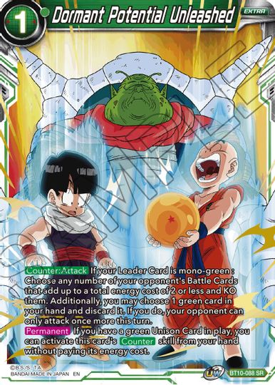 Potencial inactivo desatado (Paquete de eventos 08) (BT10-088) [Tarjetas de promoción de torneos] 