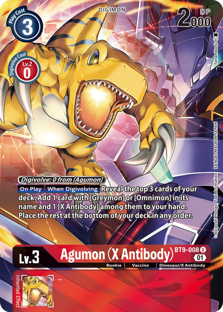 Agumon (Anticuerpo X) [BT9-008] (Arte alternativo) [Registro X] 