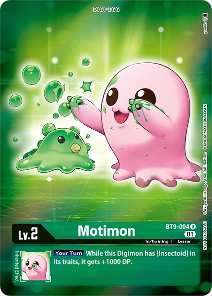 Motimon [BT9-004] (Arte alternativo - Box Topper) [Registro X] 