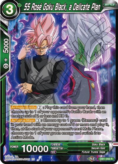SS Rose Goku Black, un plan delicado (Reimpresión) (DB1-056) [Battle Evolution Booster] 