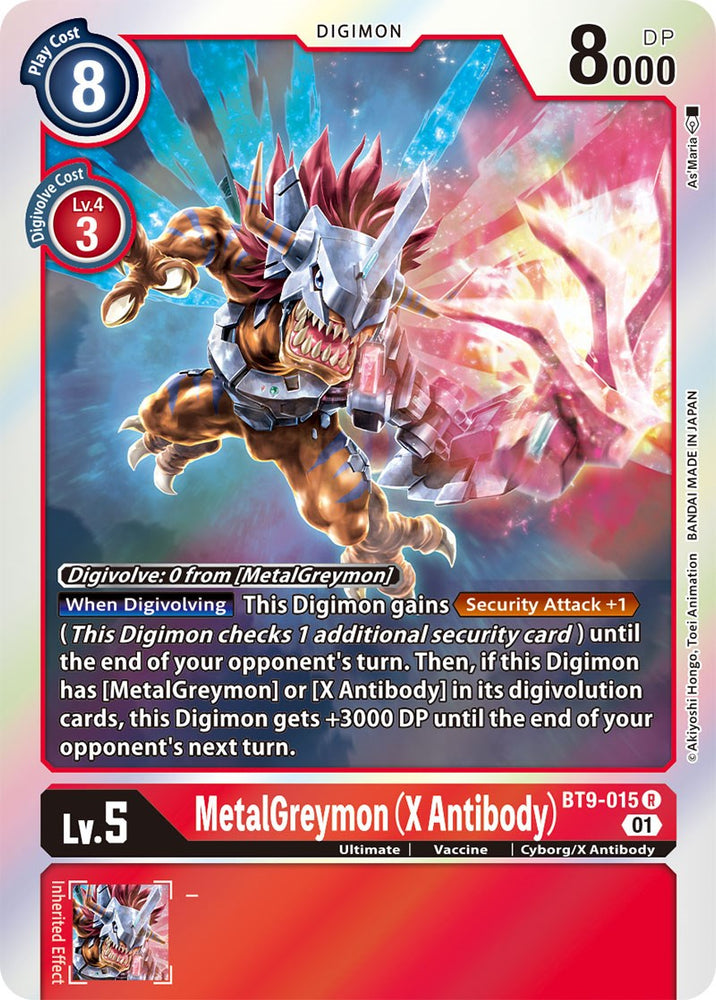 MetalGreymon (Anticuerpo X) [BT9-015] [Registro X] 