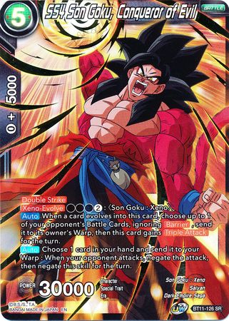 SS4 Son Goku, Conquistador del Mal (BT11-126) [Línea bermellón] 