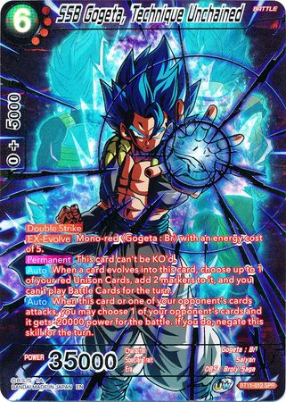 SSB Gogeta, Técnica desencadenada (SPR) (BT11-012) [Línea de sangre bermellón] 