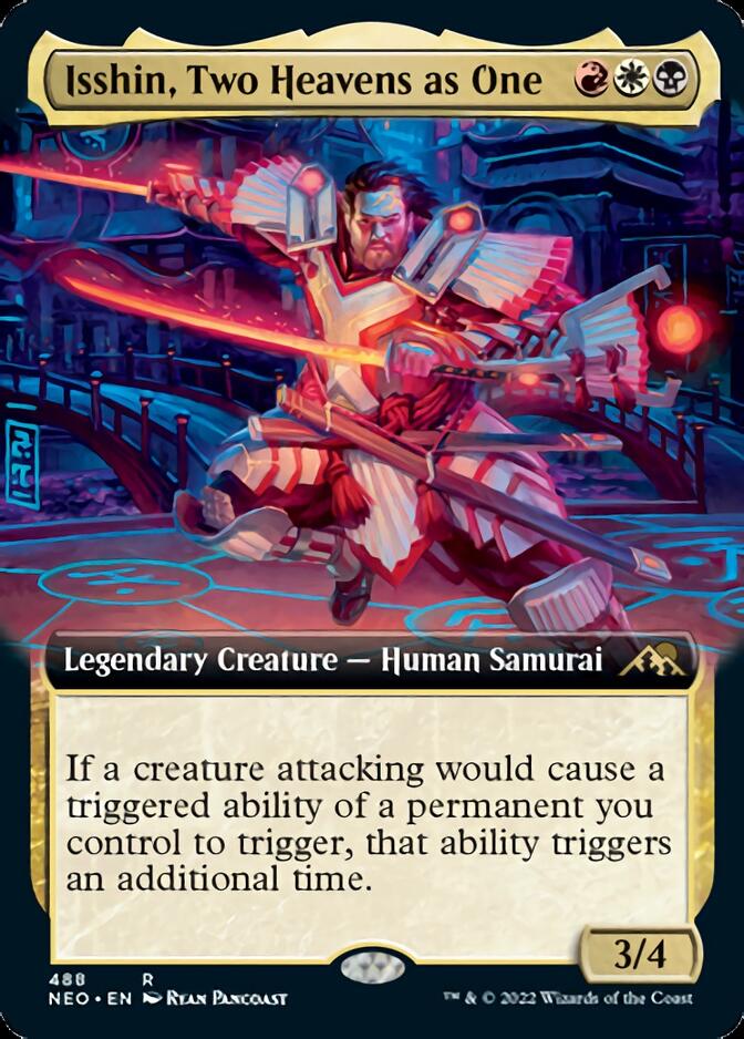 Isshin, Dos cielos como uno (Arte extendido) [Kamigawa: Neon Dynasty] 