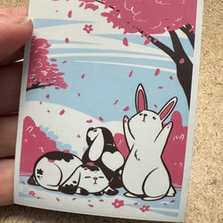 Kawaii Custom Gaming Local Artist Card Sleeves: Bunnies!