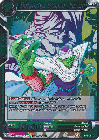 Postura defensiva Piccolo (Paquete de evento 4) (BT5-061) [Tarjetas de promoción] 