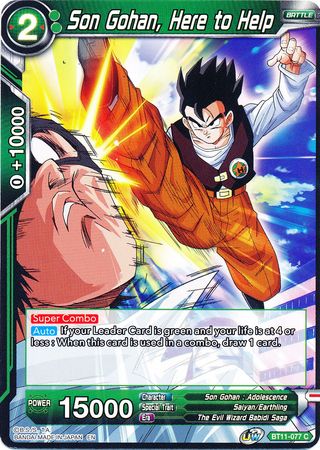 Son Gohan, aquí para ayudar (BT11-077) [Línea de sangre bermellón] 