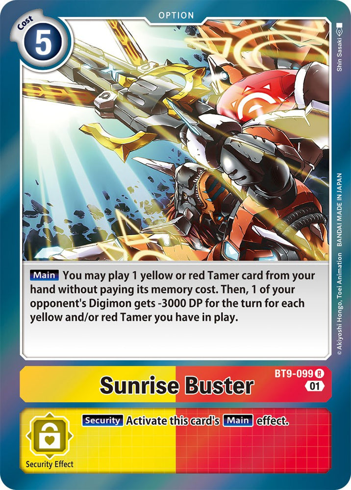 Sunrise Buster [BT9-099] [Registro X] 