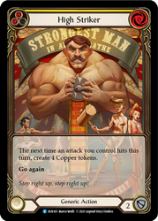 High Striker (Amarillo) [EVR165] (Everfest) 1.ª edición Lámina arcoíris de arte extendido 