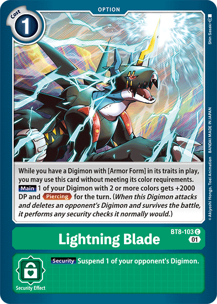Lightning Blade [BT8-103] [Nuevo despertar] 
