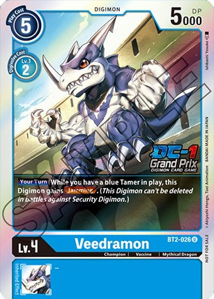 Veedramon [BT2-026] (Gran Premio DC-1) [Lanzamiento de promociones especiales de refuerzo] 