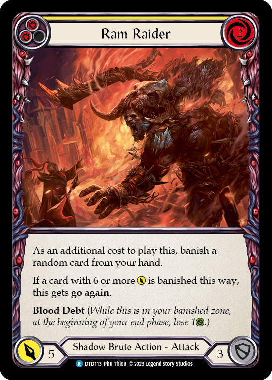 Ram Raider (amarillo) [DTD113] (desde el anochecer hasta el amanecer) 