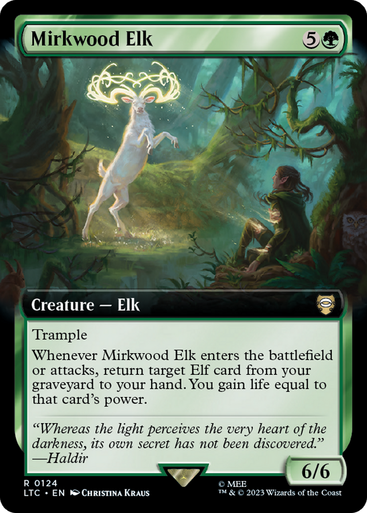 Mirkwood Elk (Arte extendido) [El Señor de los Anillos: Tales of Middle-Earth Commander] 