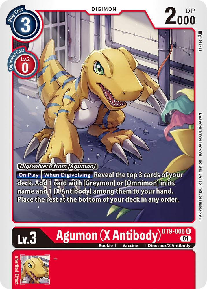 Agumon (Anticuerpo X) [BT9-008] [Registro X] 