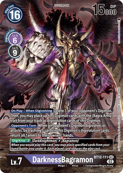 DarknessBagramon [BT12-111] (Arte alternativo) [A través del tiempo] 