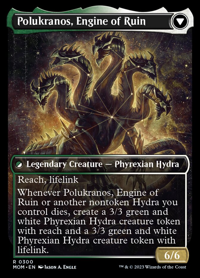 Polukranos Reborn // Polukranos, Motor de la Ruina (Showcase Planar Booster Fun) [Marcha de la Máquina] 