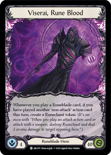 Pistola de plasma Teklo // Viserai, Rune Blood [U-ARC003 // U-ARC075] (Arcane Rising Unlimited) 