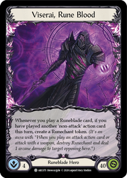 Pistola de plasma Teklo // Viserai, Rune Blood [U-ARC003 // U-ARC075] (Arcane Rising Unlimited) 