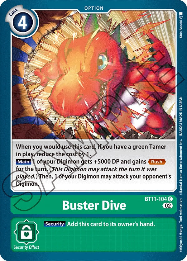 Buster Dive [BT11-104] [Fase dimensional] 