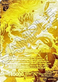 Broly // Broly, la amenaza despierta (Final del campeonato 2019) (Lámina de metal dorado) (P-092) [Tarjetas de promoción del torneo] 