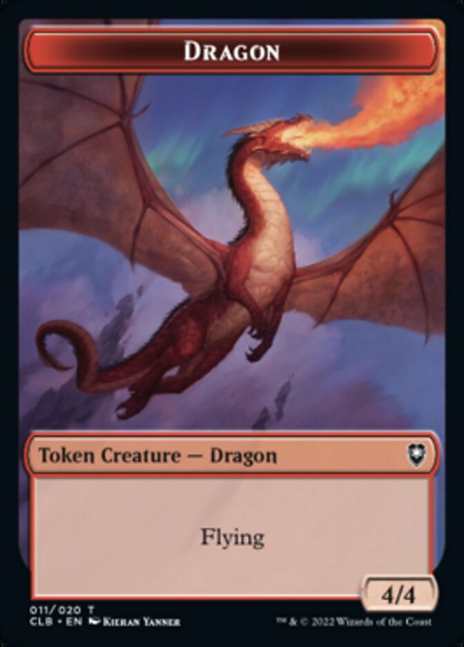 Ficha de dragón [Commander Legends: Batalla por las fichas de Baldur's Gate] 