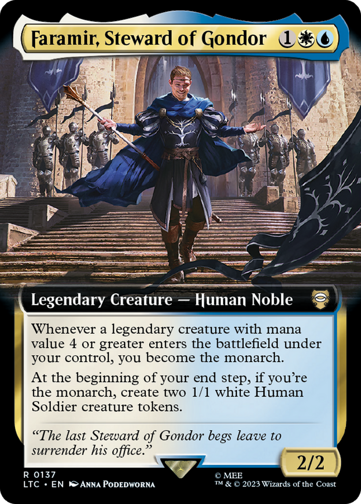 Faramir, mayordomo de Gondor (arte extendido) [El Señor de los Anillos: Cuentos del Comandante de la Tierra Media] 