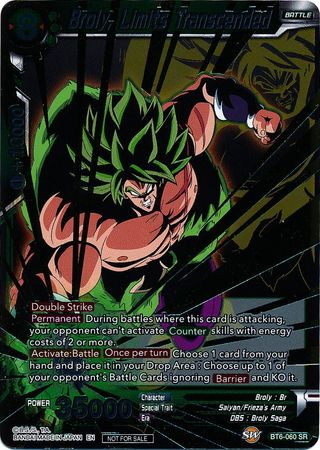 Broly, Límites trascendidos (Event Pack 3 - 2019) (BT6-060_PR) [Tarjetas de promoción] 