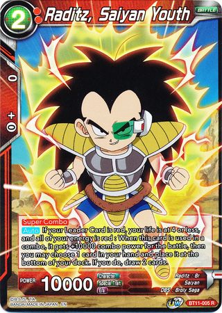Raditz, Juventud Saiyan (BT11-005) [Línea de sangre bermellón 2da edición] 