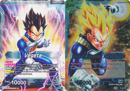 Vegeta // Vegeta, Furious Awakening (Torneo Draft Box 04) (P-163) [Tarjetas de promoción] 