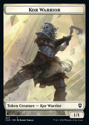 Kor Warrior // Angel Warrior Ficha de doble cara [Commander Legends: Batalla por las fichas de Baldur's Gate] 