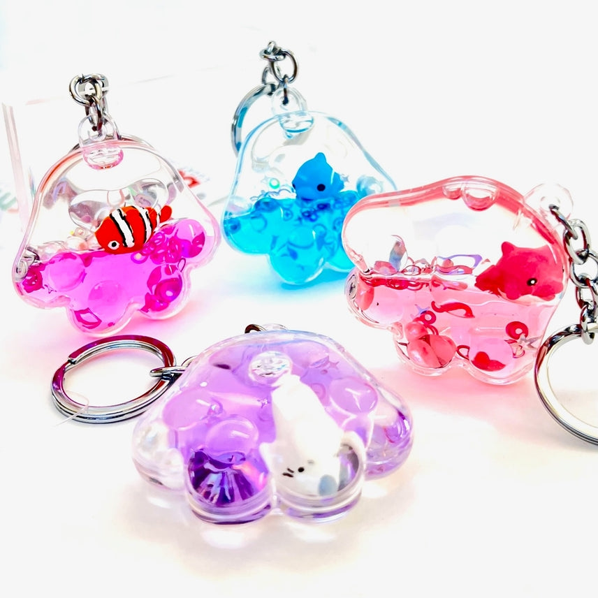 Sea Life Jellyfish Floaty Key Charm