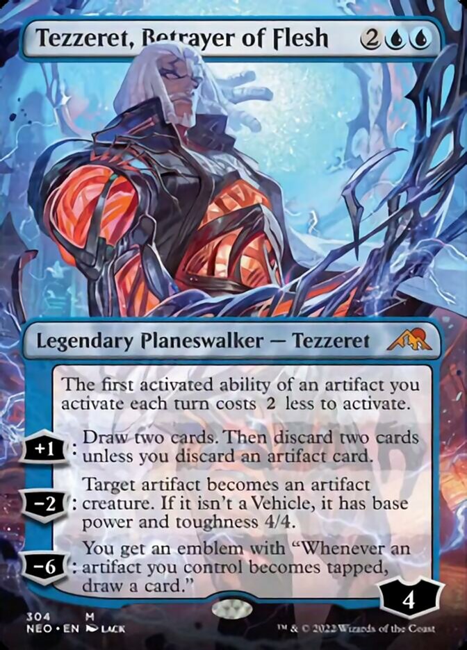 Tezzeret, traidor de la carne (sin fronteras) [Kamigawa: Neon Dynasty] 