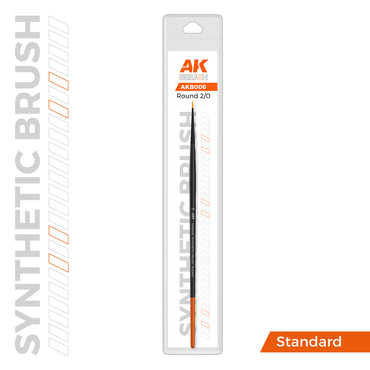 AK SYNTHETIC BRUSH – ROUND 2/0